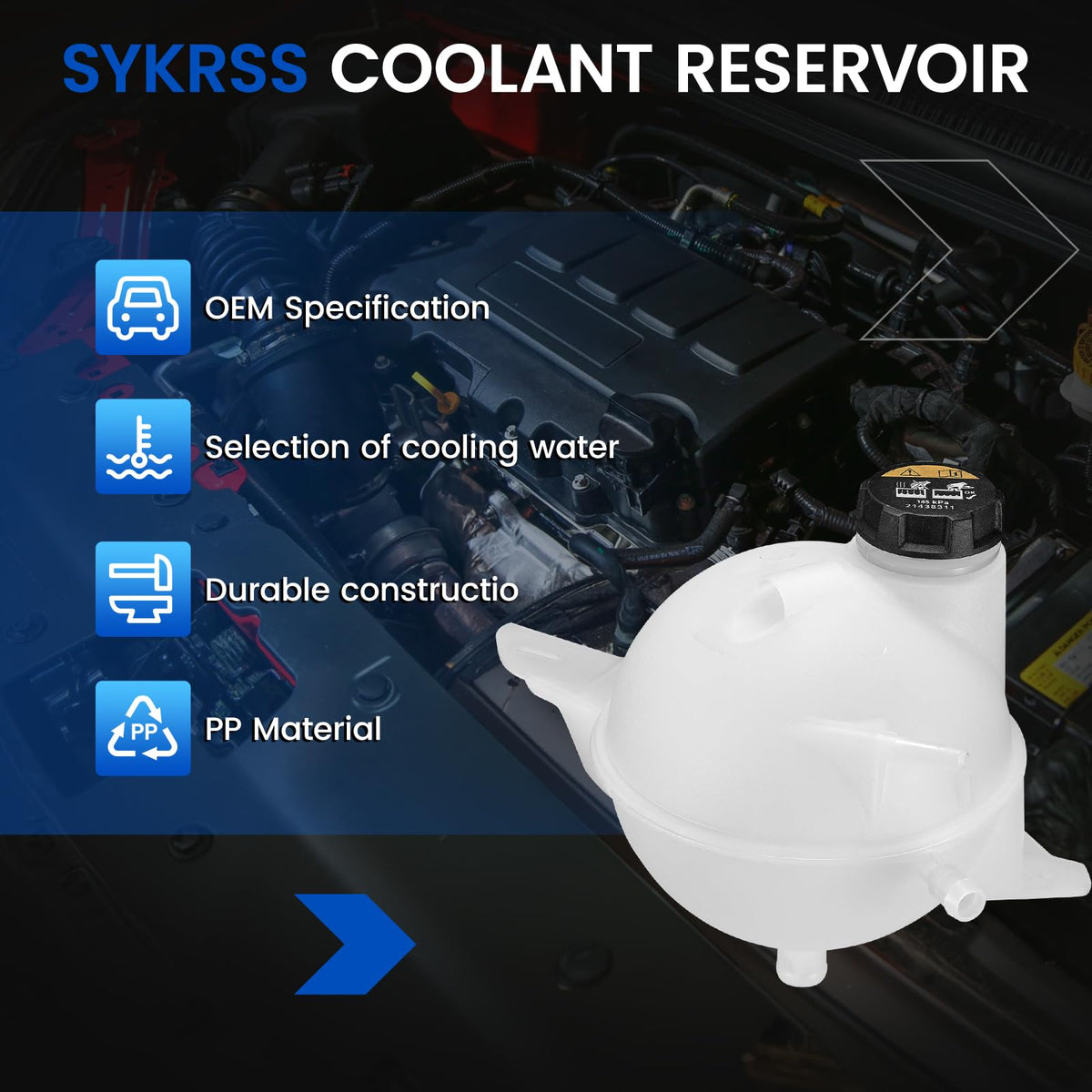 SYKRSS installed under hood of Transit van demonstrating direct fit