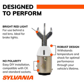 SYLVANIA 1157 ZEVO bayonet base detail highlighting construction and secure fit for correct socket engagement