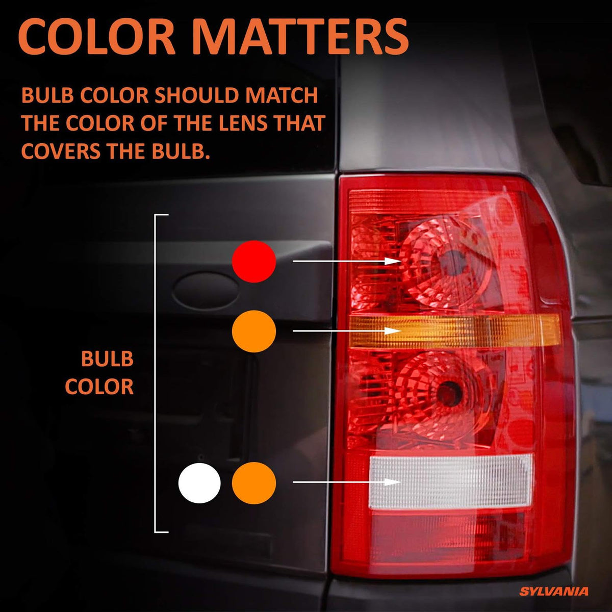 Two SYLVANIA ZEVO amber bulbs arranged to emphasize pair replacement benefit