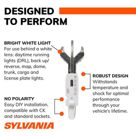 SYLVANIA 3157 ZEVO installed in socket demonstrating easy plug-and-play replacement