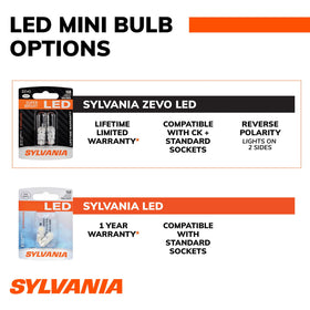 angled profile of SYLVANIA 3157 ZEVO showing base and heat-sink detail