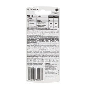 SYLVANIA XtraVision packaging and label highlighting model and compatibility benefits