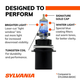 SYLVANIA 9004 SilverStar Ultra installed as a vehicle high beam demonstrating improved night visibility
