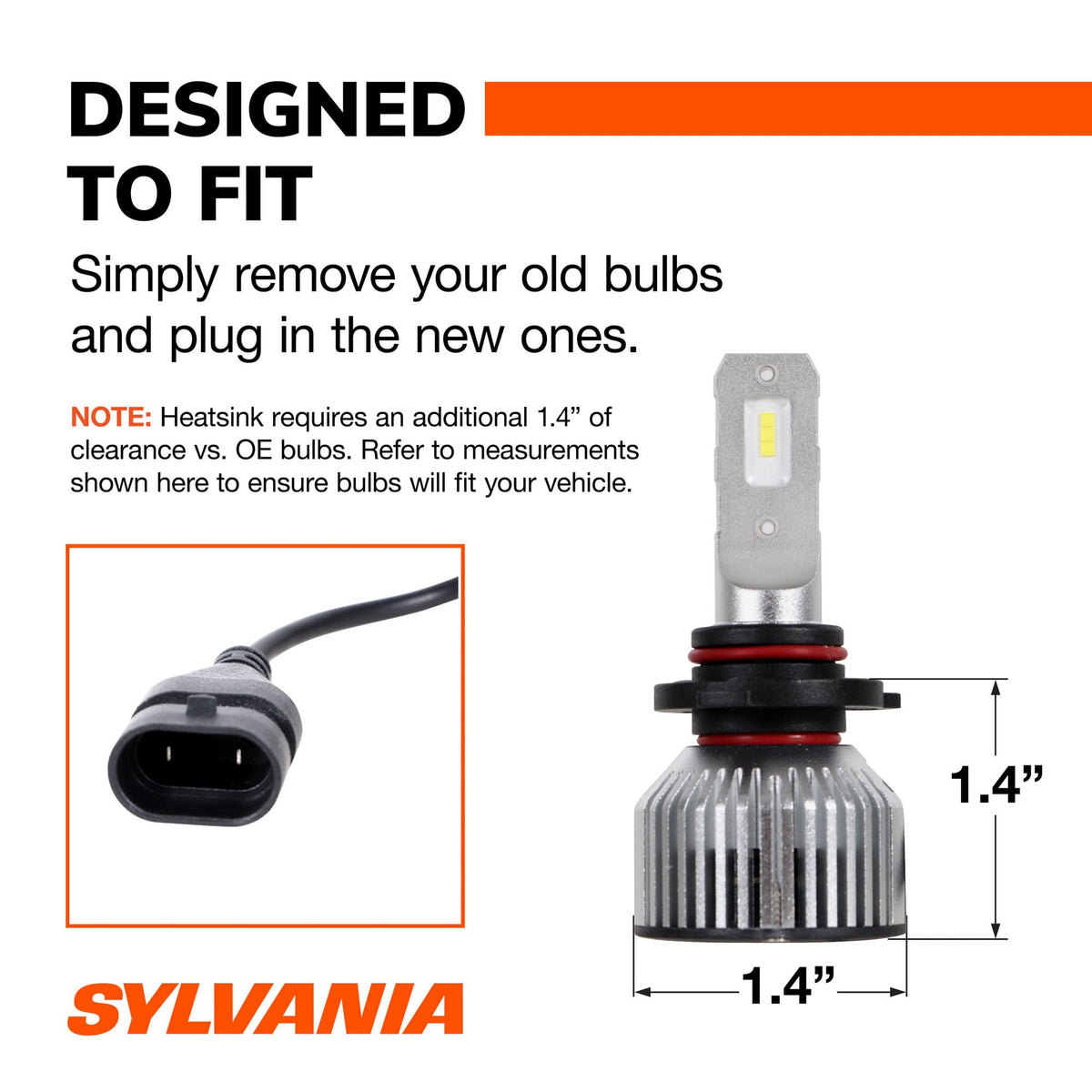 SYLVANIA 9005 beam pattern on road enhancing contrast for drivers