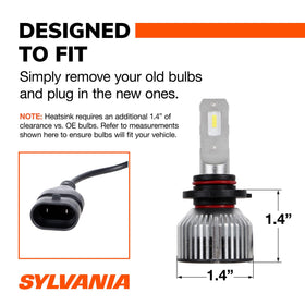 SYLVANIA 9005 beam pattern on road enhancing contrast for drivers