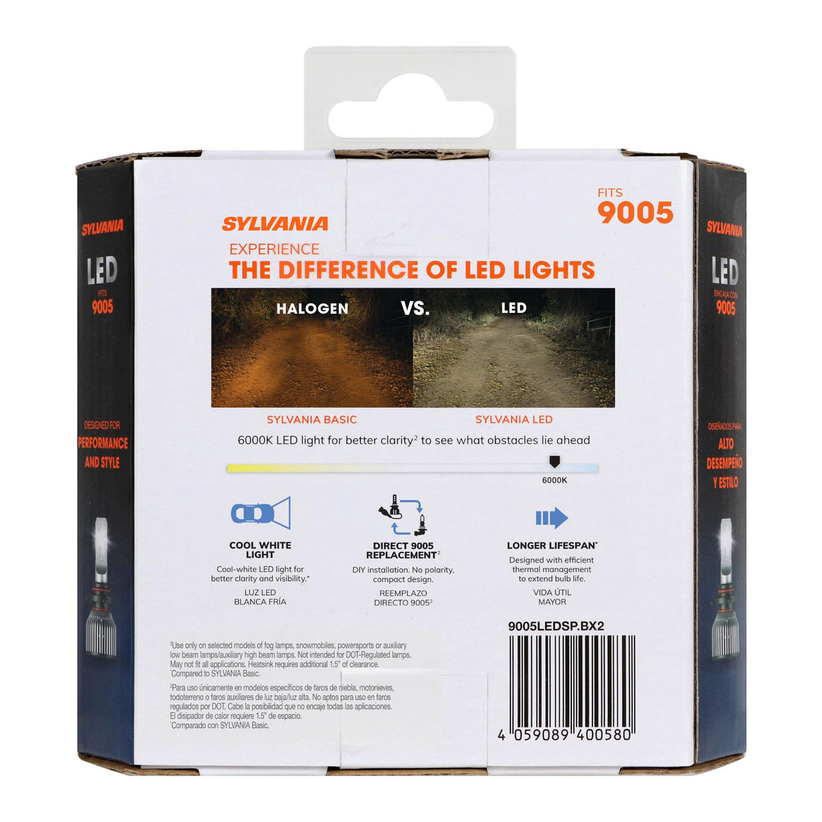 SYLVANIA 9005 bulb macro texture highlighting durable construction benefit
