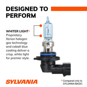 SYLVANIA 9005 installed on vehicle providing brighter road visibility