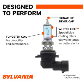 sylvania beam pattern projected on road showing extended down-road visibility
