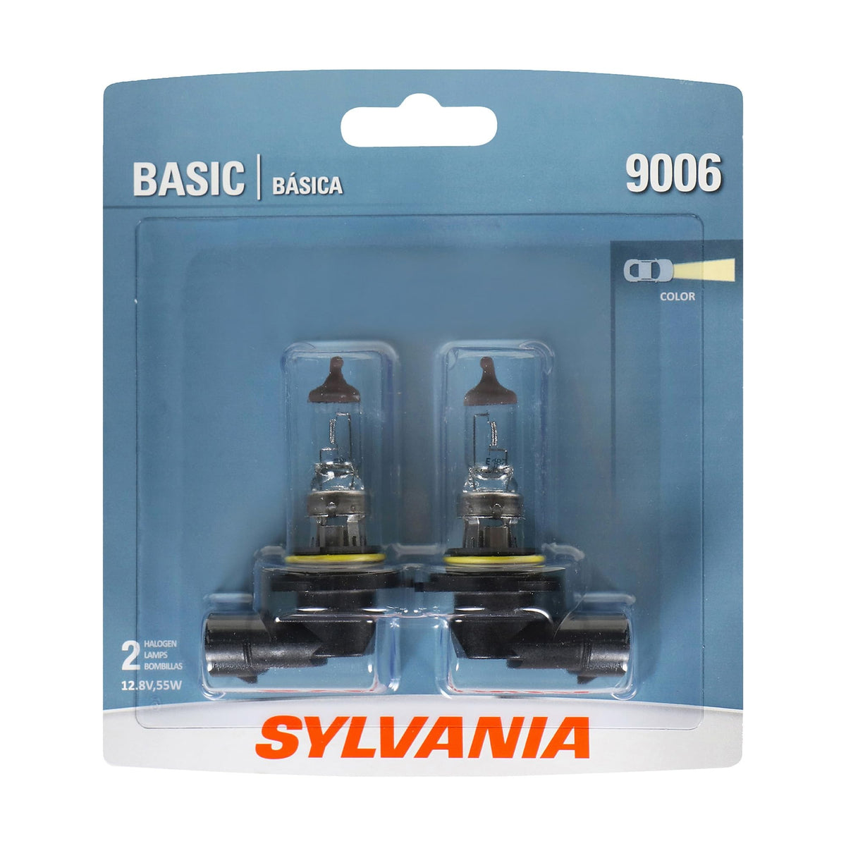 SYLVANIA 9006 front packaging showing product and DOT legal badge for confidence
