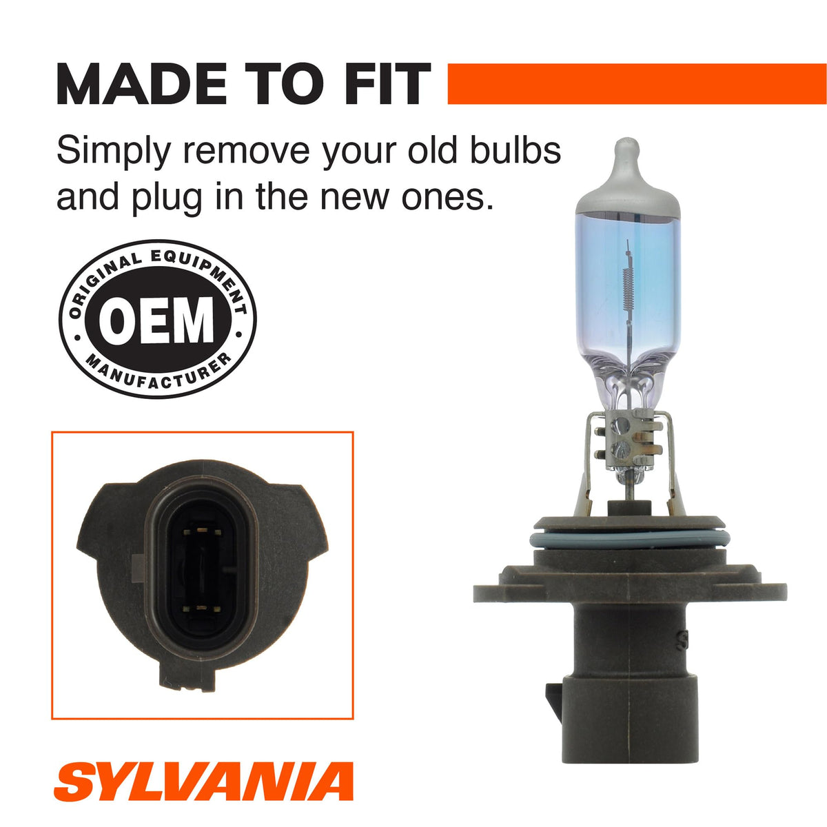 SYLVANIA 9006XS installed in headlamp improving visibility