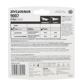 SYLVANIA 9007 close-up filament detail demonstrating durable construction