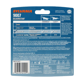 SYLVANIA 9007 SilverStar close-up filament detail improving beam focus