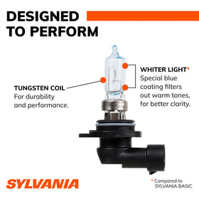SYLVANIA 9012 SilverStar installed in headlight housing for direct replacement benefit