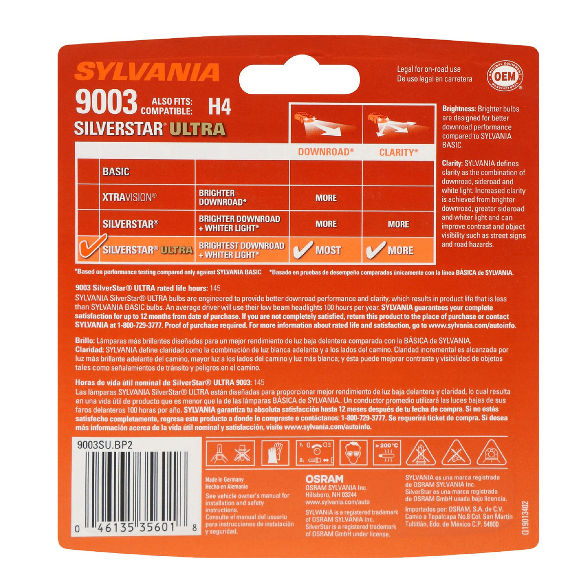 SYLVANIA close-up filament detail highlighting brighter output