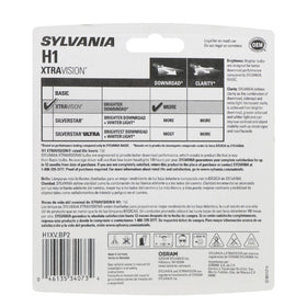 SYLVANIA H1 bulb front view highlighting clear glass construction