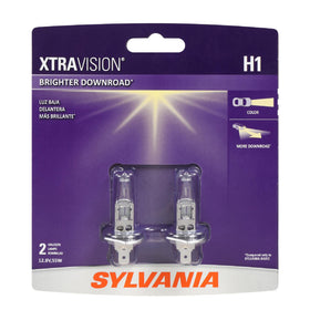 SYLVANIA H1 XtraVision front packaging showing product and benefits