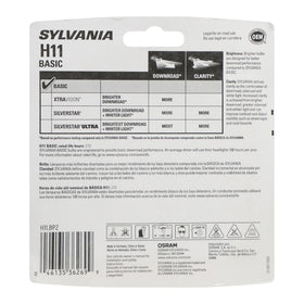 SYLVANIA H11 Basic close-up filament view highlighting durable construction