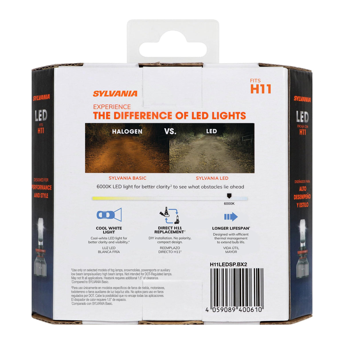 SYLVANIA close-up of LED emitter and lens highlighting precise light output