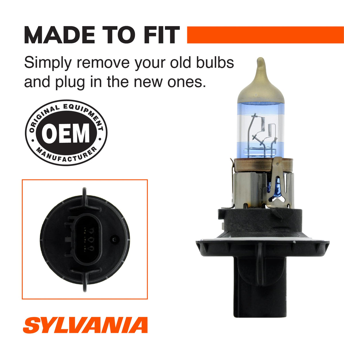 SYLVANIA H13 installed in headlamp, brand improves road illumination