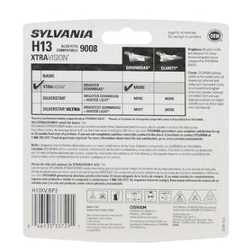 SYLVANIA close-up of H13 XtraVision filament detailing durability