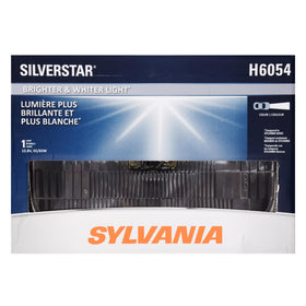SYLVANIA H6054 front view showing sealed-beam housing and visible lens clarity for better visibility
