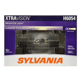 SYLVANIA H6054 front view showing sealed beam and ready-to-install benefit