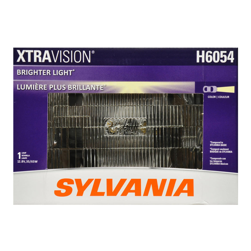 SYLVANIA H6054 front view showing sealed beam and ready-to-install benefit
