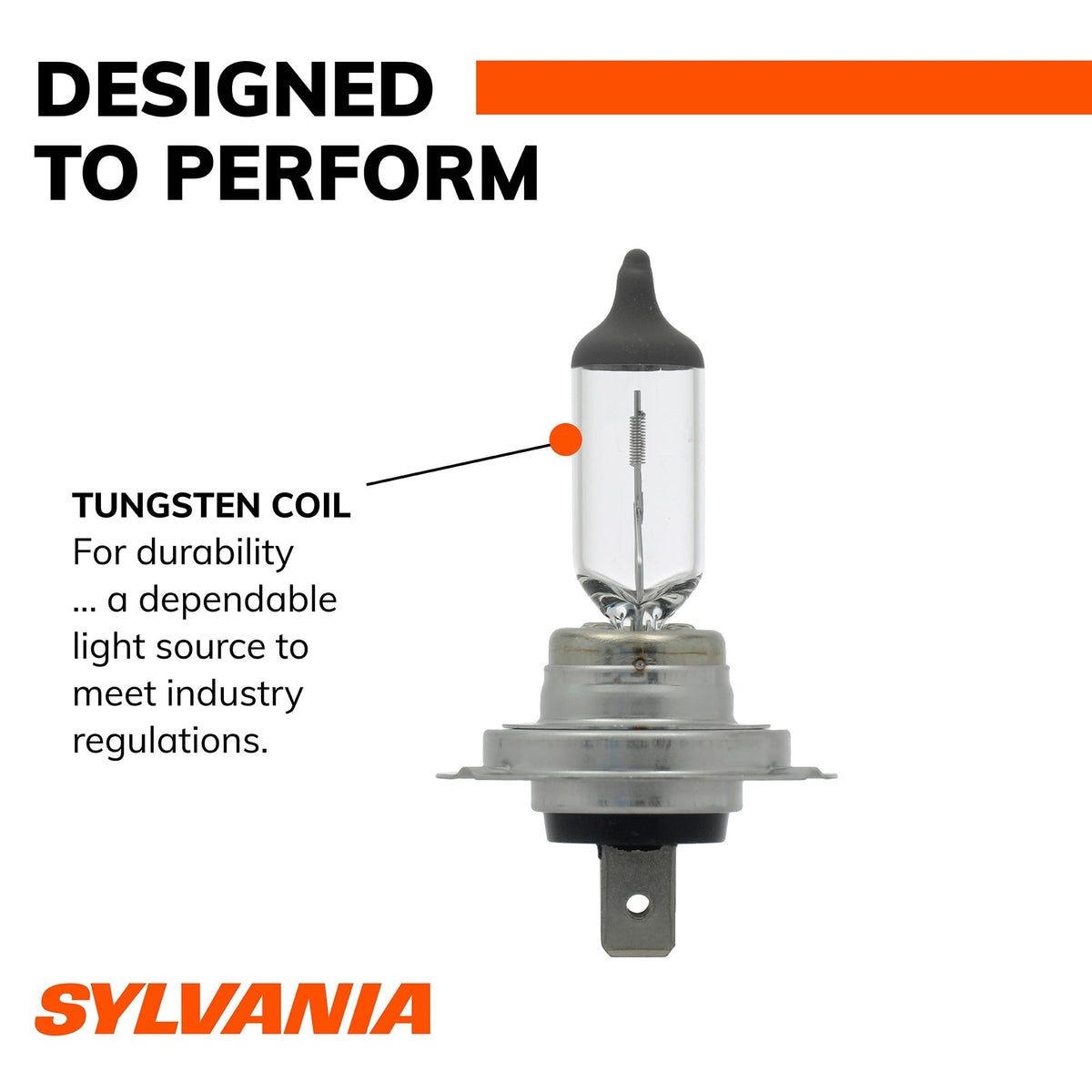 SYLVANIA H7 base and electrical contacts close-up showing secure plug-and-play connection