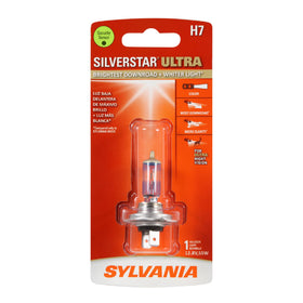 SYLVANIA H7 front profile showing bulb shape and plug, improving fit accuracy
