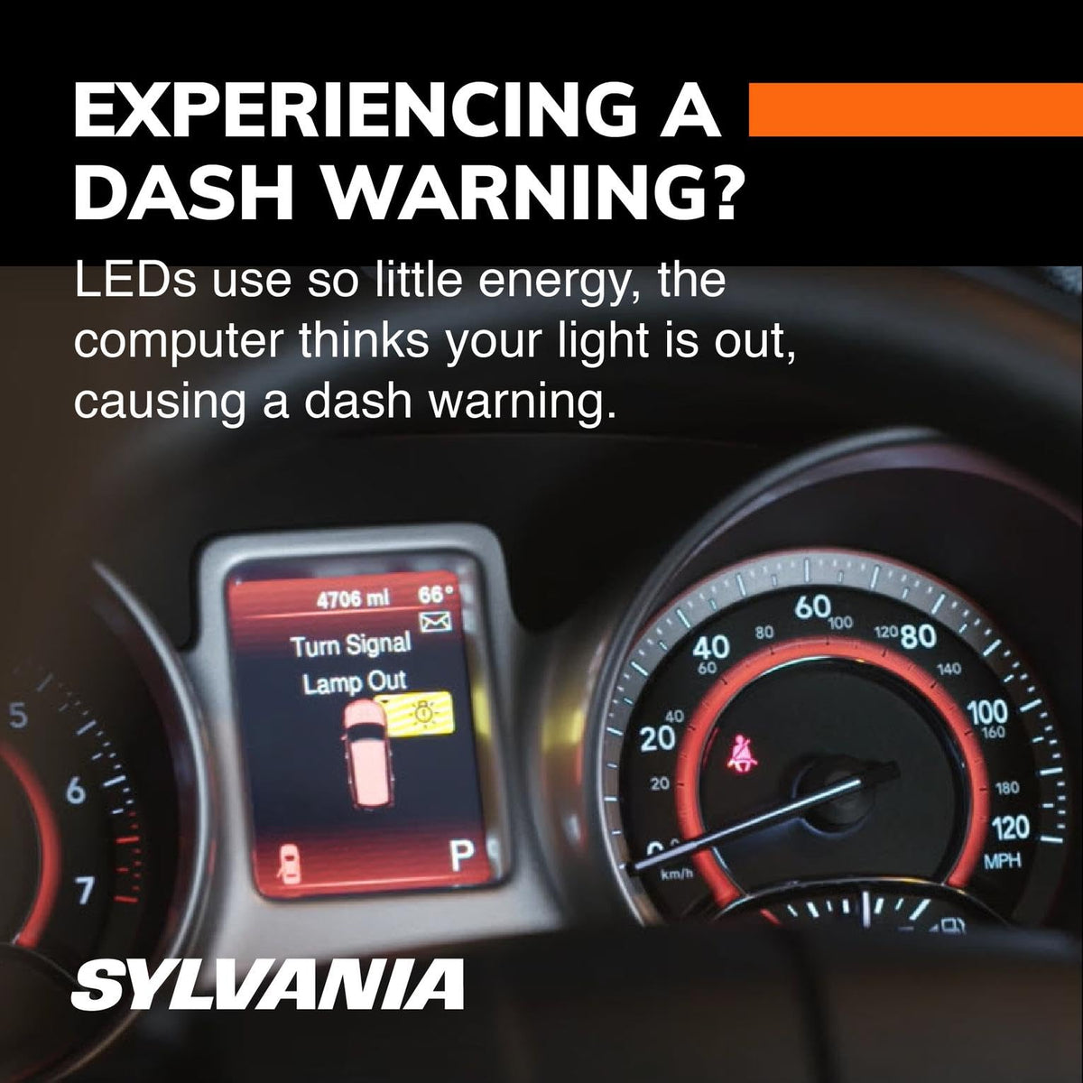 SYLVANIA load equalizer installed in vehicle near socket preventing hyper-flash benefit