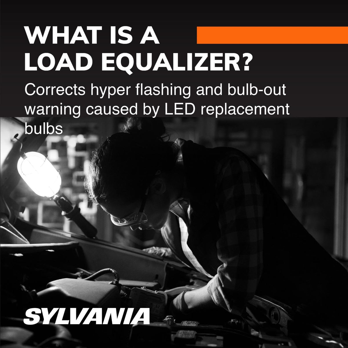 SYLVANIA load equalizer wiring clip detail showing secure connection for easy installation benefit
