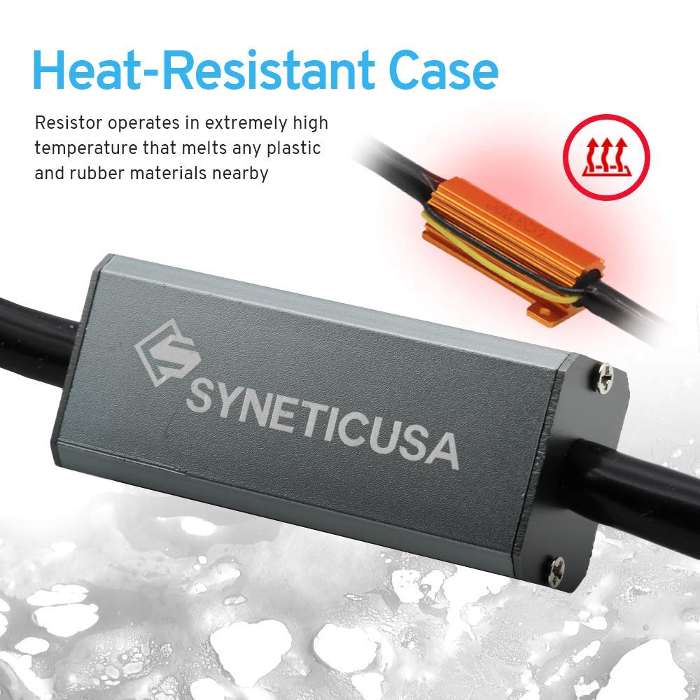 Syneticusa bulb installed in tail light showing clear amber signaling on road