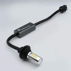 Syneticusa lit as bright white DRL improving daytime visibility