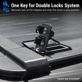 Syneticusa dual-lock cylinder detail demonstrating secure simultaneous locking for protection