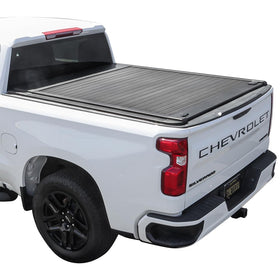 Syneticusa front view of tonneau cover showing low-profile factory fit and neat appearance