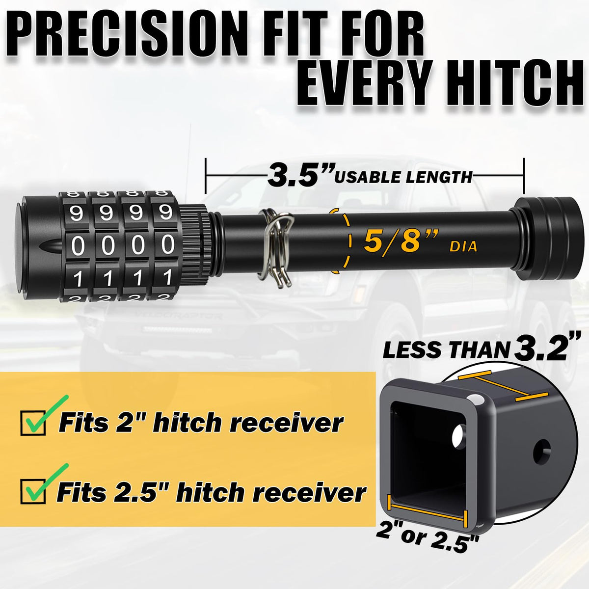 Synrroe close-up of hardened 5/8 inch shaft illustrating heavy-duty strength