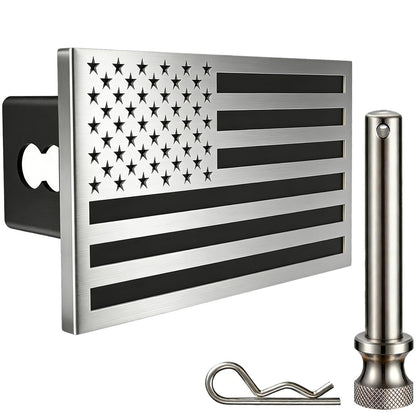 Synrroe front view showing brushed stainless flag and bold contrast for durable styling