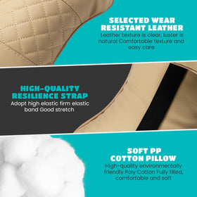 Synterior faux leather texture showing easy-clean surface and premium appearance