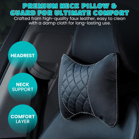 Synterior side profile showing ergonomic contour that supports neck alignment