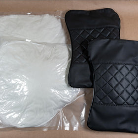 Synterior hand holding pillow to show compact size and portability benefit
