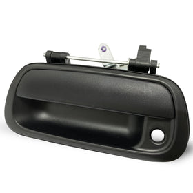 SYOAUTO front view tailgate handle showing OEM fit and restored function