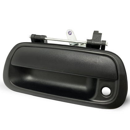 SYOAUTO front view tailgate handle showing OEM fit and restored function