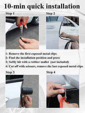 SYOAUTO installed on a car door edge showing impact protection and seamless fit