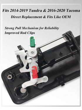 SYOAUTO close detail of latch rod clips for secure fit and quick install