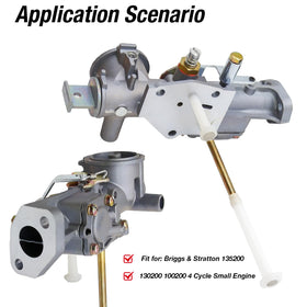 SYOWADA carburetor installed on small engine demonstrating restored fuel delivery