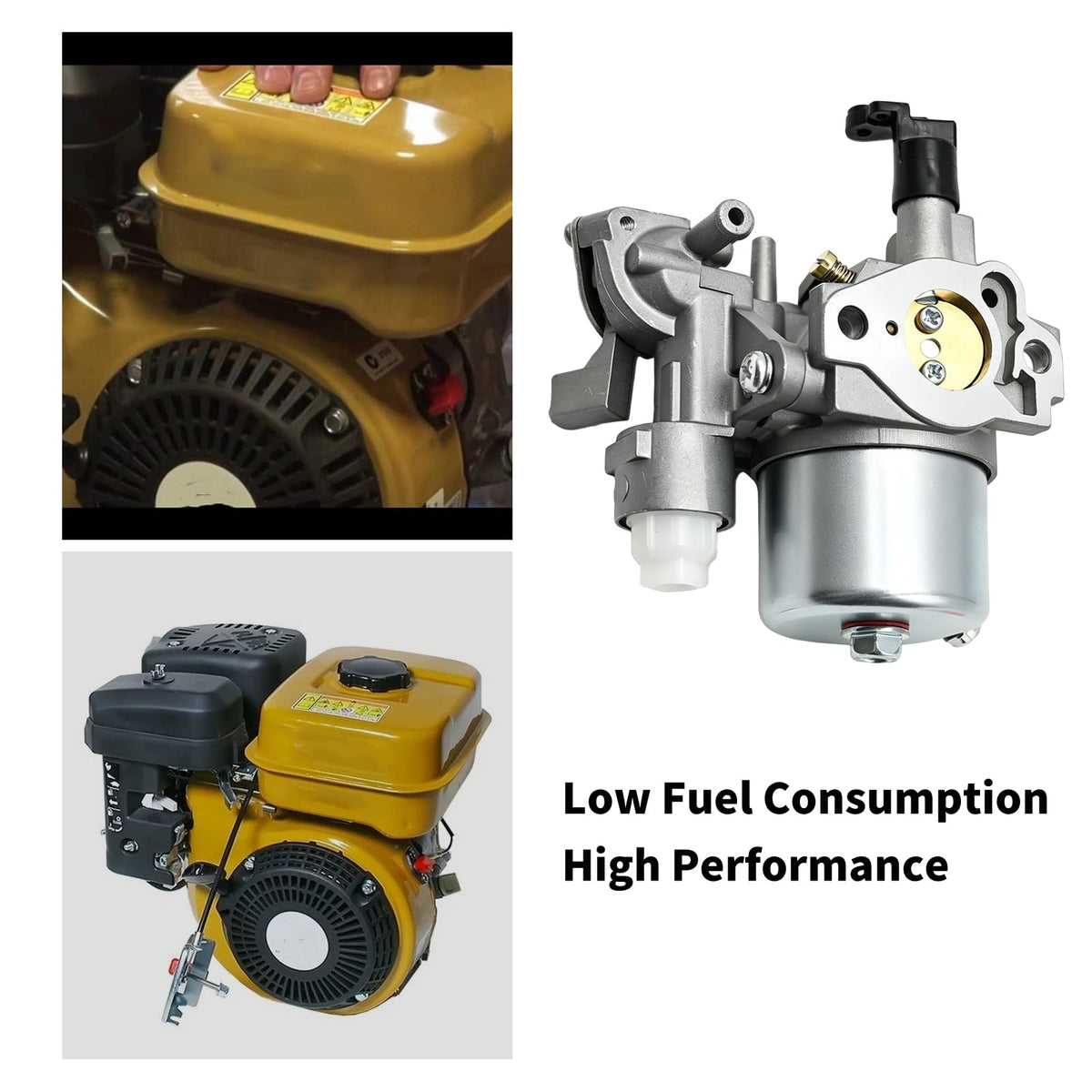 SYOWADA carburetor installed on a Subaru Robin engine demonstrating compatibility