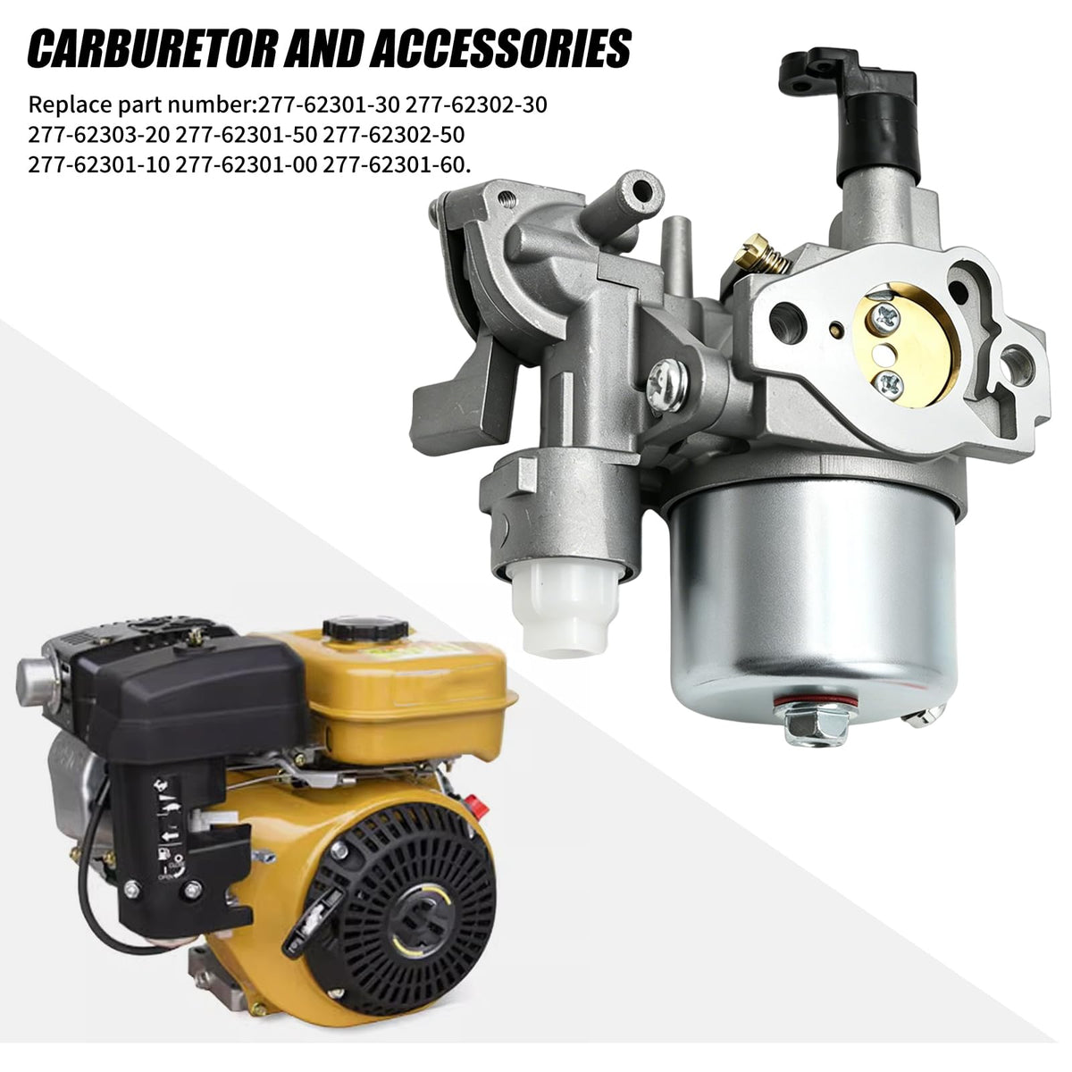 SYOWADA close-up of carburetor body and throttle linkage for precise fit verification
