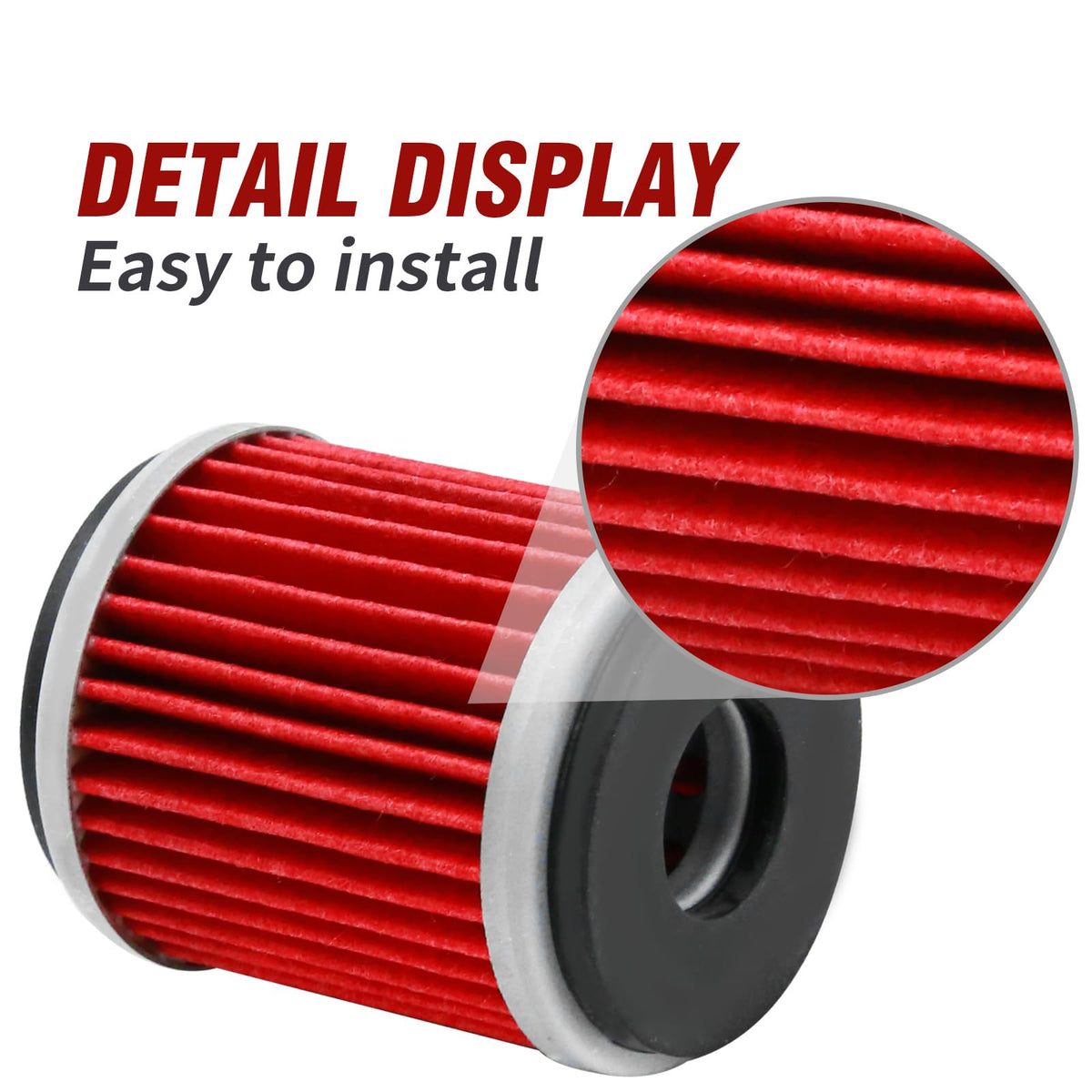 SYOWADA filter installed on motorcycle engine demonstrating direct fit