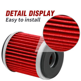 SYOWADA filter installed on motorcycle engine demonstrating direct fit