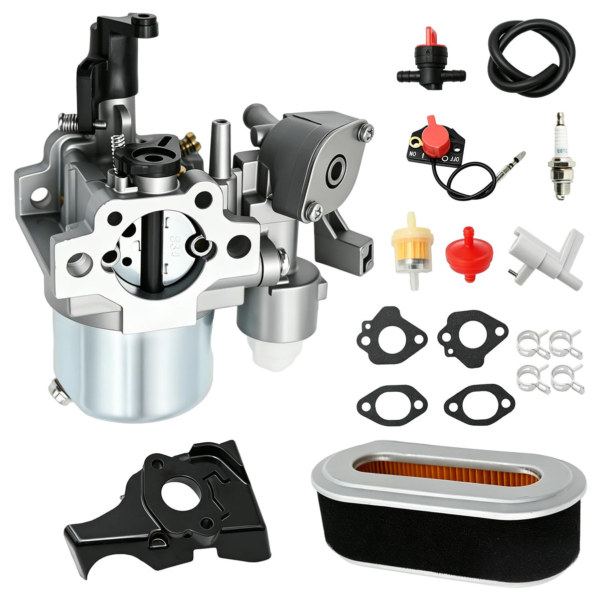 SYOWADA front view of carburetor kit showing complete parts for quick replacement